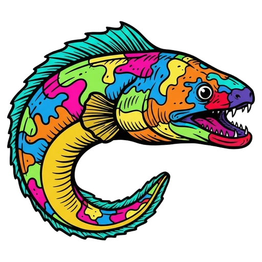eel Pop Art icon