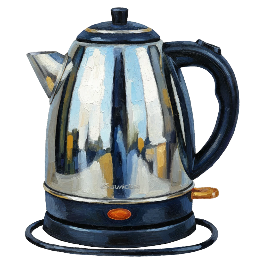 electric kettle Oil Painting icon