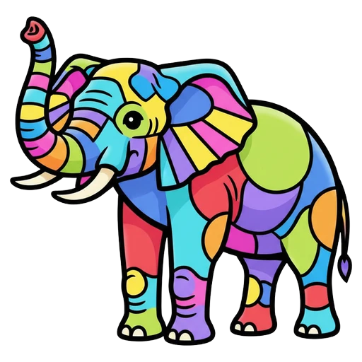 elephant Pop Art icon