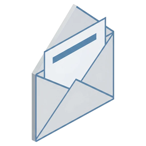 email envelope Isometric icon