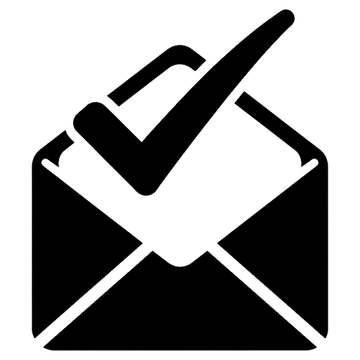 email verification Solid Glyph icon