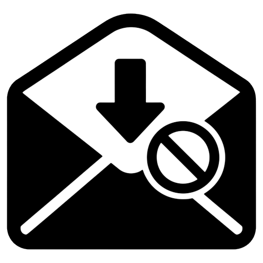 empty inbox Solid Glyph icon