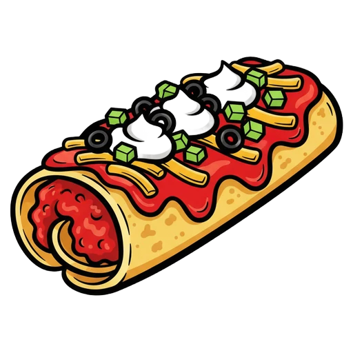 enchilada Pop Art icon