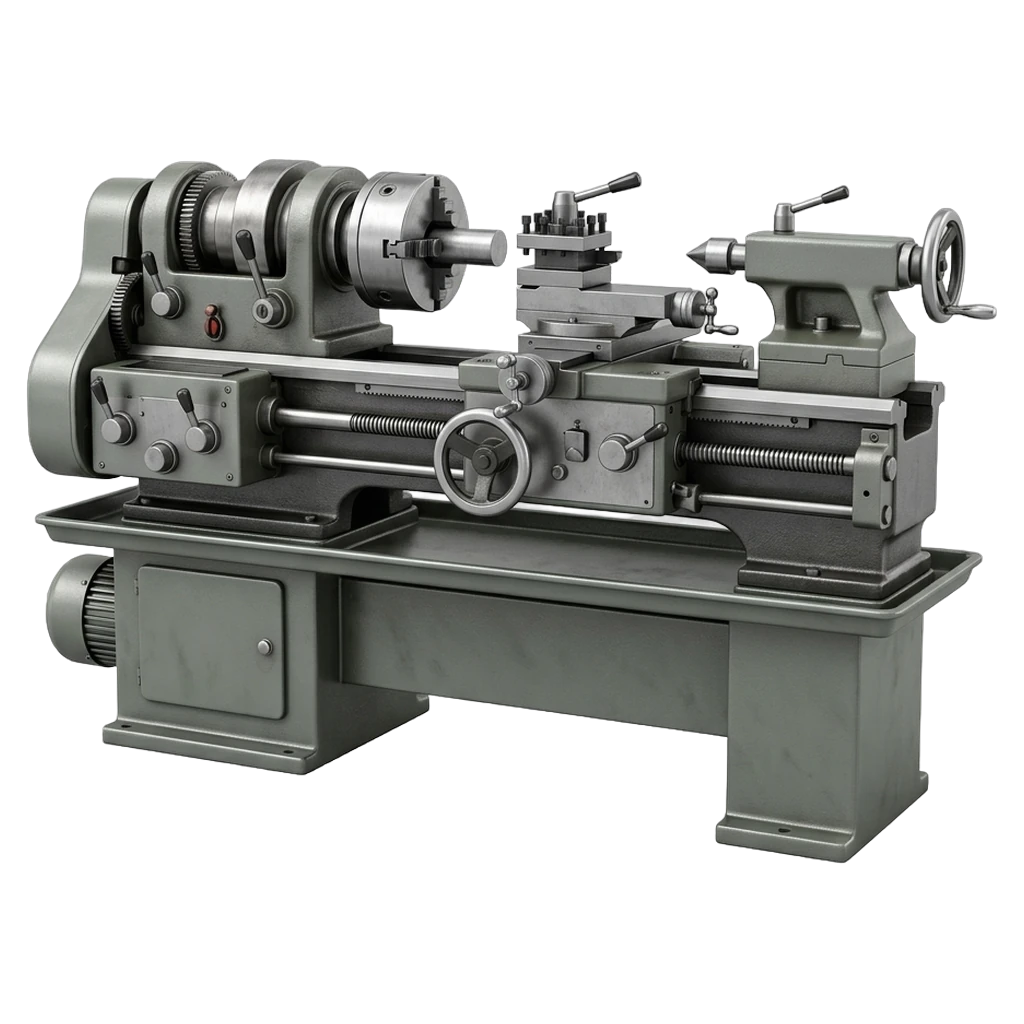 engine lathe Photorealistic icon - free AI-generated photorealistic icon for web and app projects