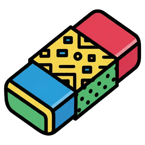 eraser Pop Art icon