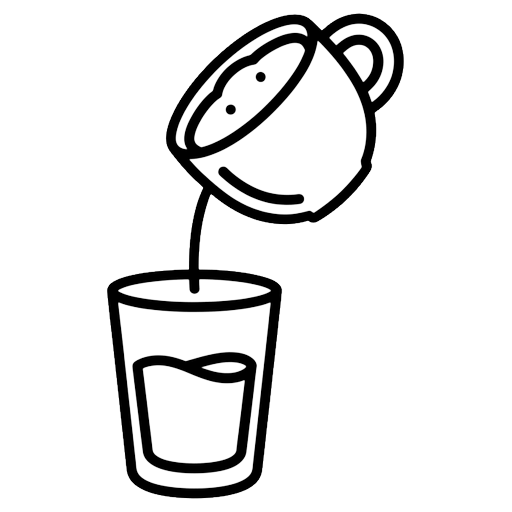 espresso shot Line Art icon
