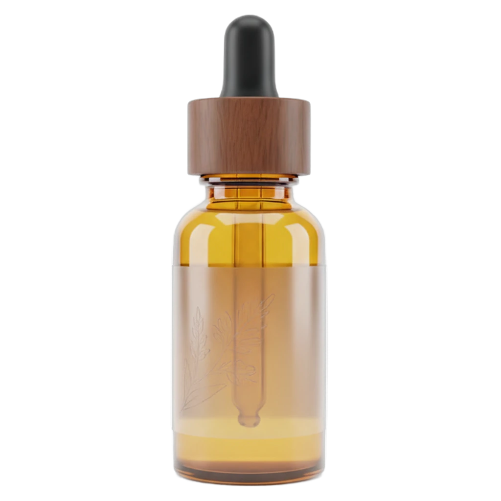 essential oil bottle Photorealistic icon