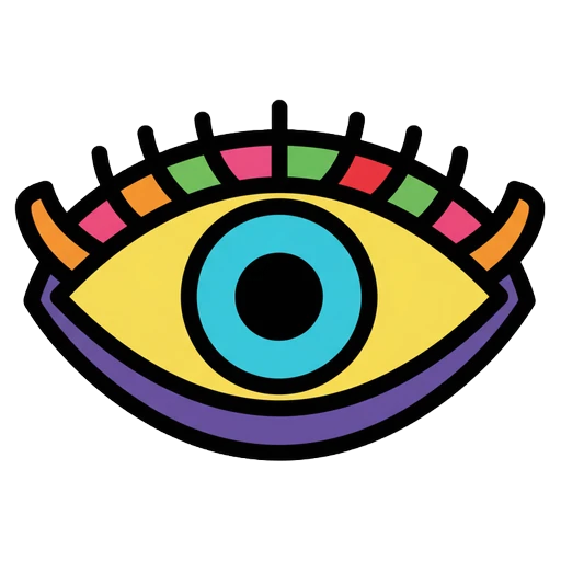 evil eye Pop Art icon