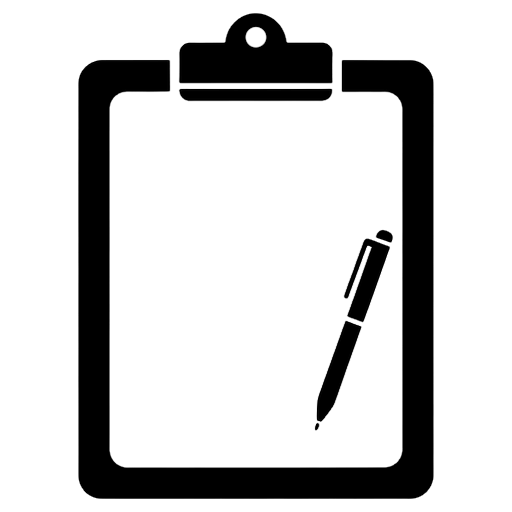 exam clipboard Solid Glyph icon