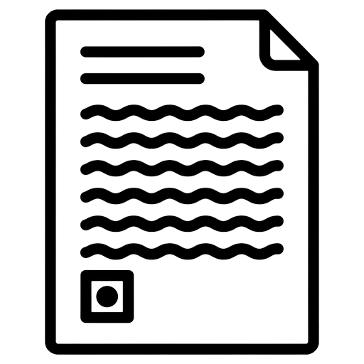 exam paper Line Art icon