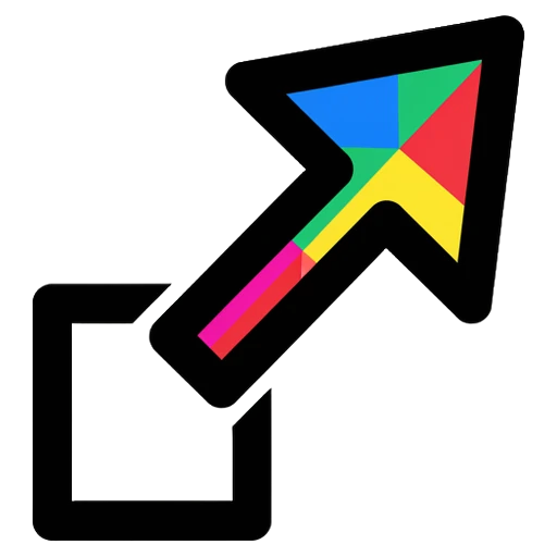 external link arrow Pop Art icon