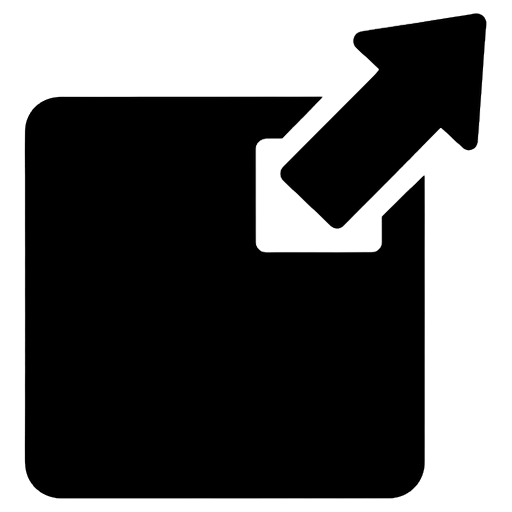external link box Solid Glyph icon