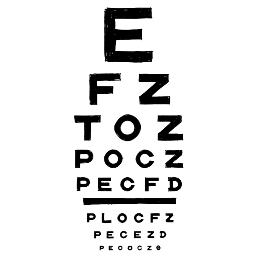 eye chart Hand Drawn icon