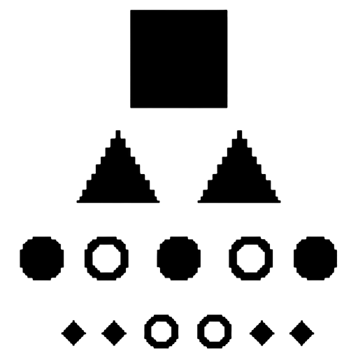 eye chart Pixel Art icon