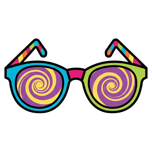 eyeglasses Pop Art icon