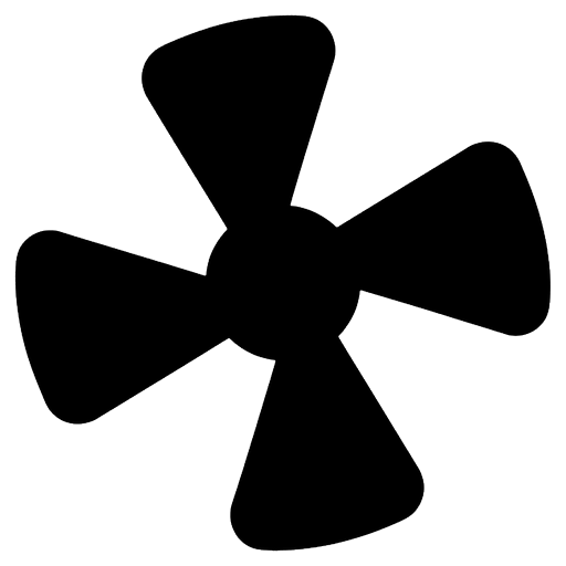 fan blade Solid Glyph icon