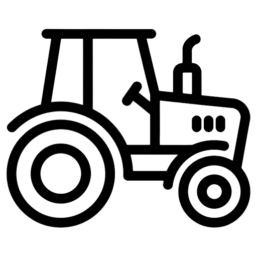 farm tractor Line Art icon