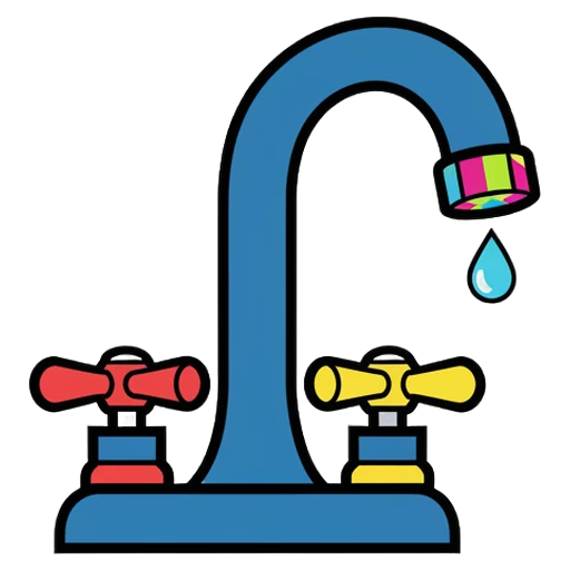 faucet Pop Art icon