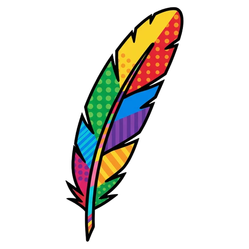 feather Pop Art icon