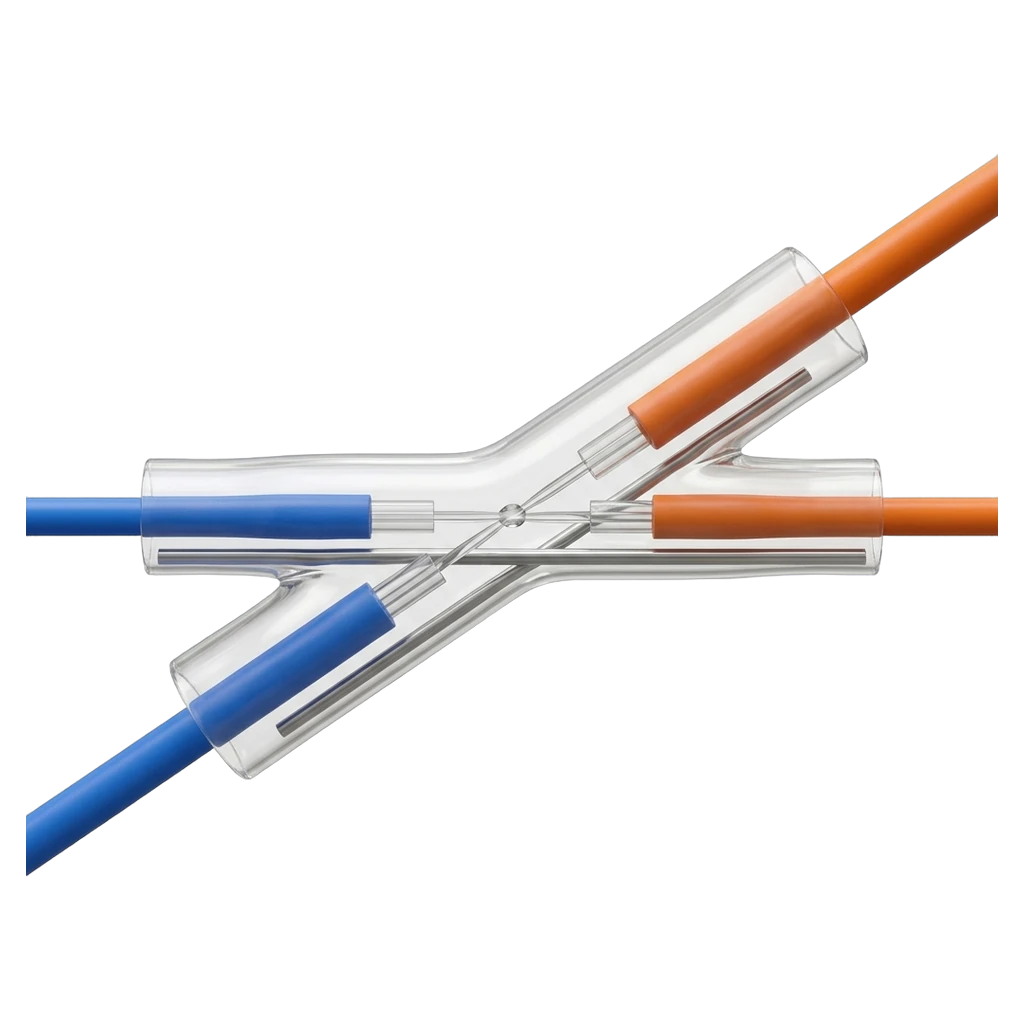 fiber optic splice Photorealistic icon