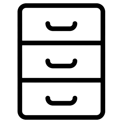 file cabinet Line Art icon