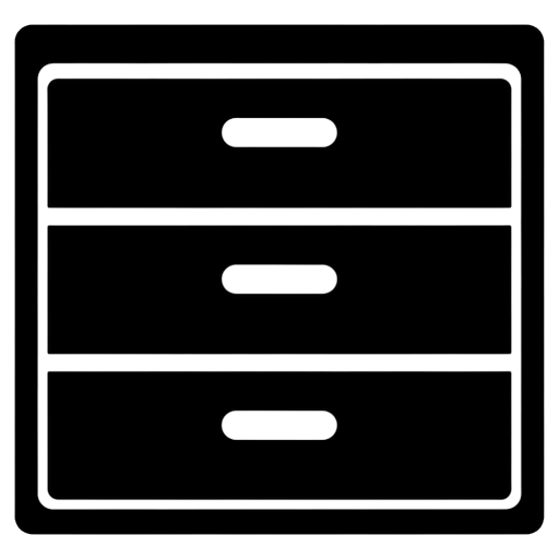 file drawer Solid Glyph icon