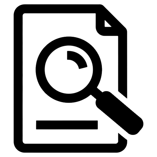 file search Solid Glyph icon