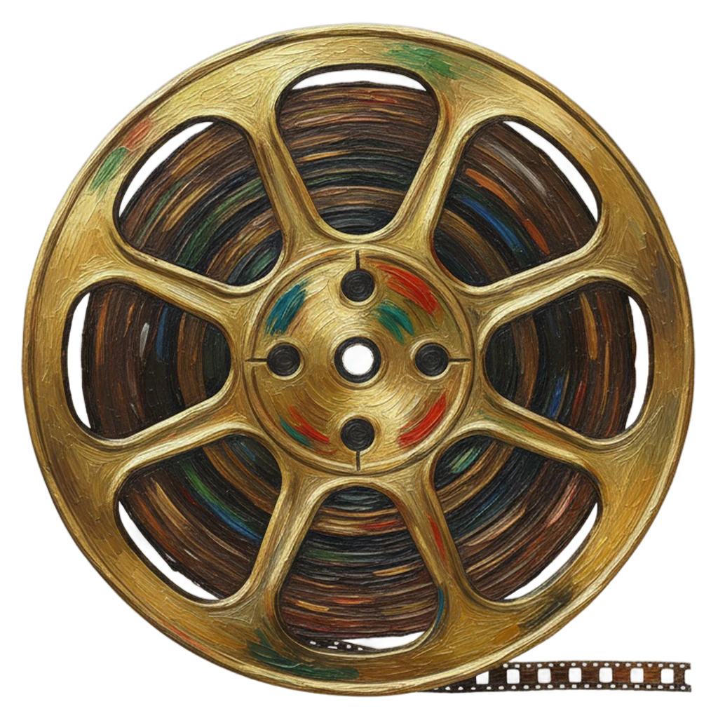 film reel Oil Painting icon