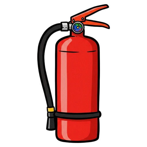 fire extinguisher Pop Art icon