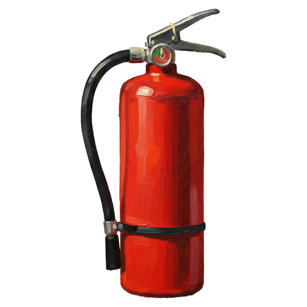 fire extinguisher Oil Painting icon
