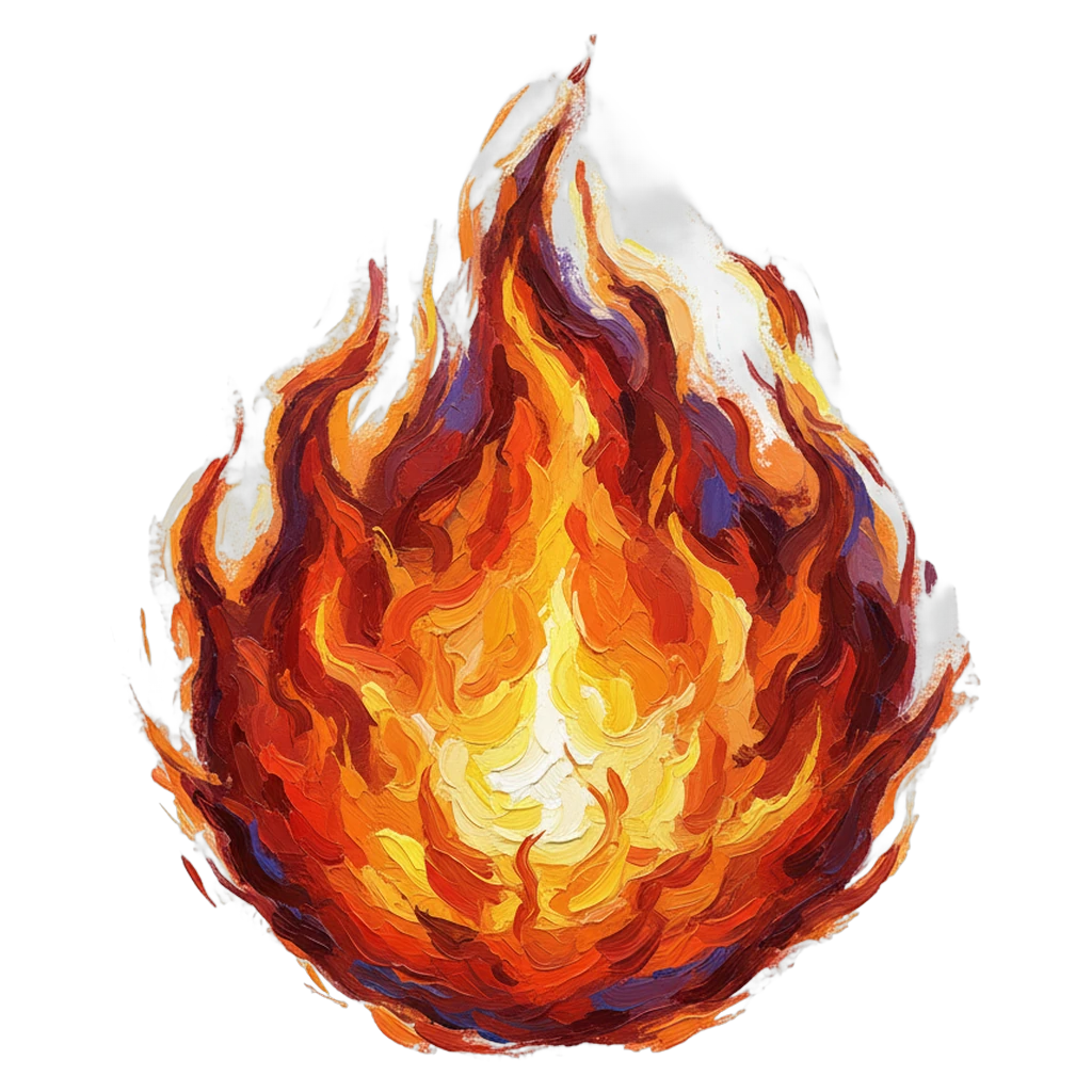 fireball Oil Painting icon