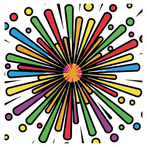 firework Pop Art icon