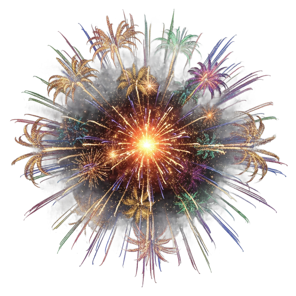 firework Photorealistic icon