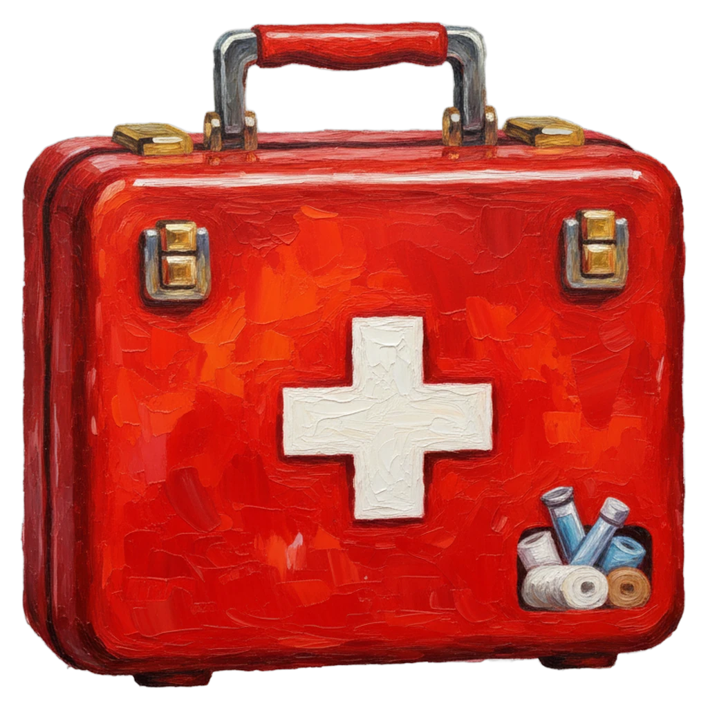 first aid kit Oil Painting icon