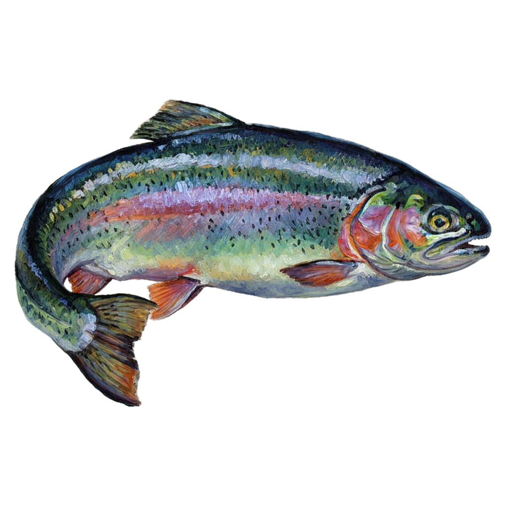 fish Oil Painting icon - free AI-generated oil painting icon for web and app projects