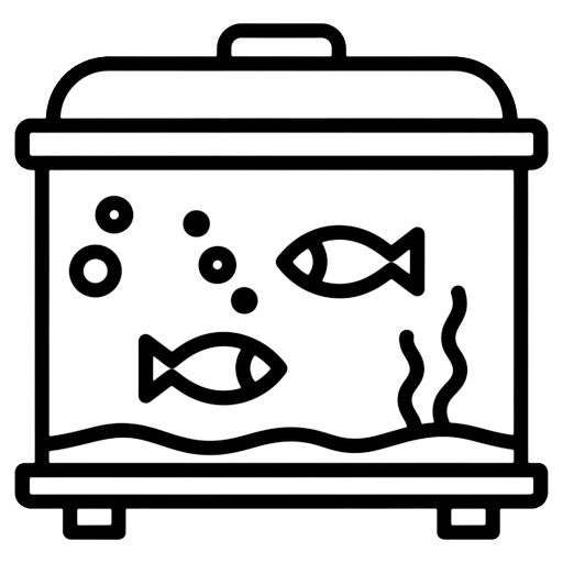 fish tank Line Art icon