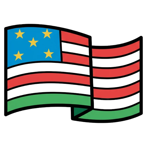 flag Pop Art icon - free AI-generated pop art icon for web and app projects