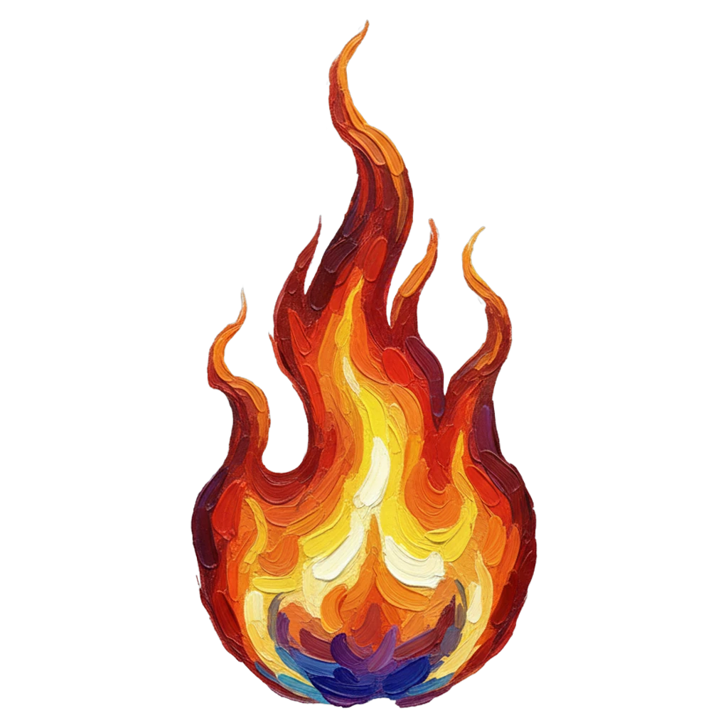 flame Oil Painting icon