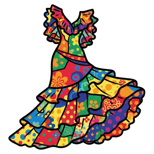 flamenco dress Pop Art icon