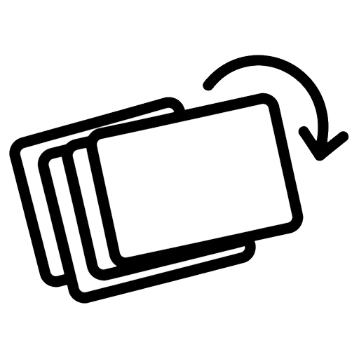 flashcards Line Art icon