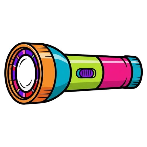 flashlight Pop Art icon