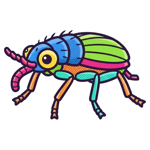 flea Pop Art icon - free AI-generated pop art icon for web and app projects