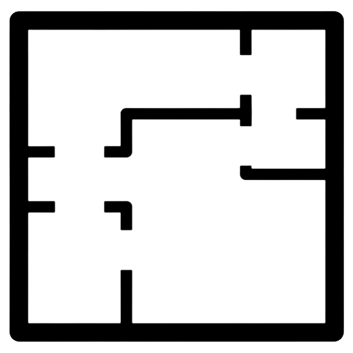 floor plan Solid Glyph icon