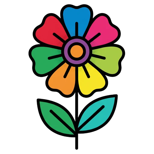 flower Pop Art icon
