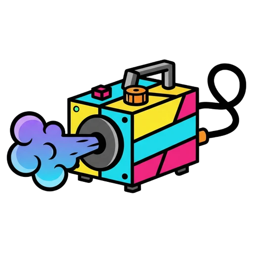 fog machine Pop Art icon