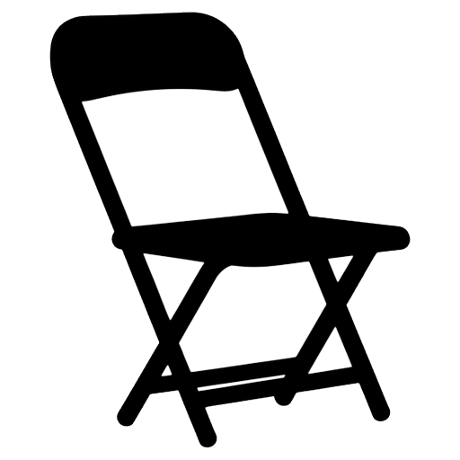 folding chair Solid Glyph icon