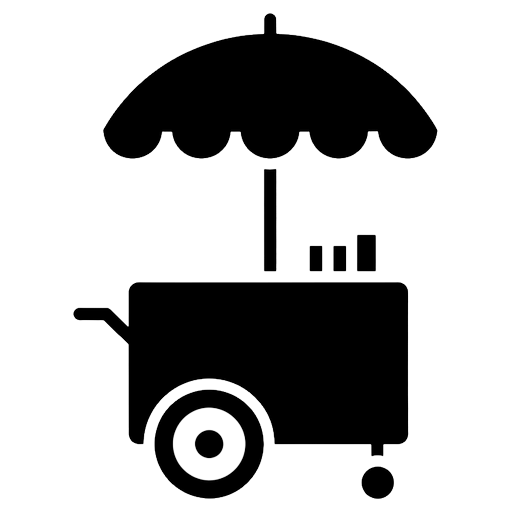 food cart Solid Glyph icon