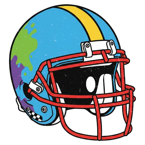 football helmet Pop Art icon