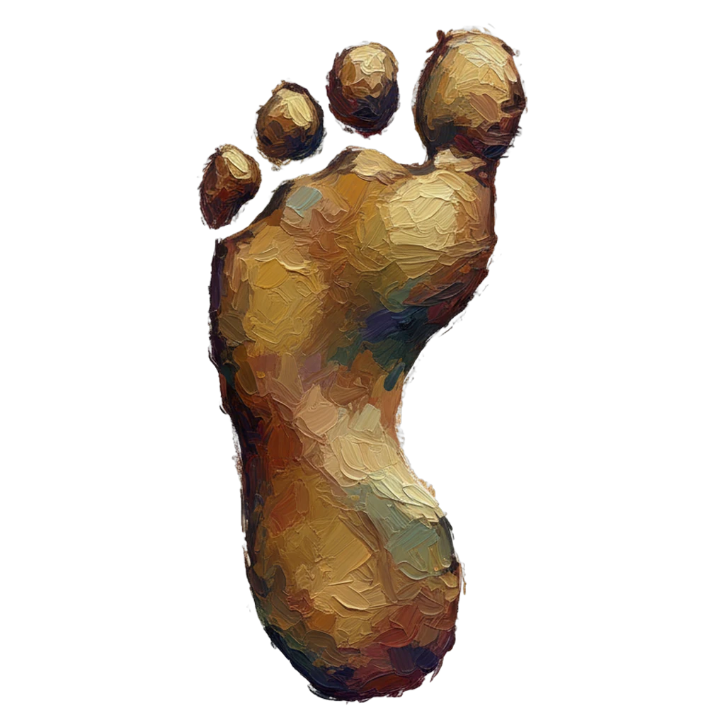 footprint Oil Painting icon