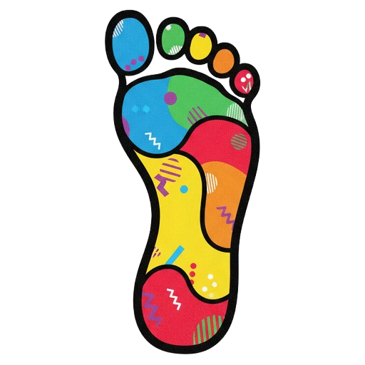 footprint Pop Art icon